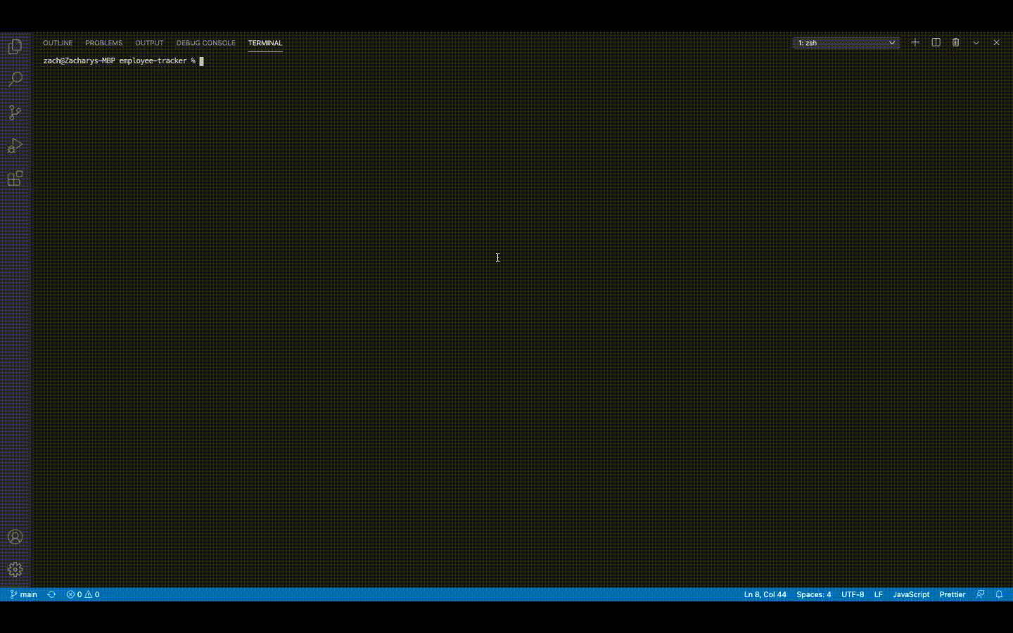 Employee Tracker Demo